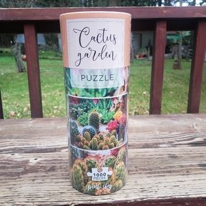 NEW Pink Sky 'Cactus Garden' Puzzle- 1000 Pieces